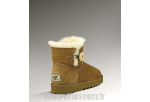 Durable Bouton Ugg-103 Mini Bailey Chataigne Bottes